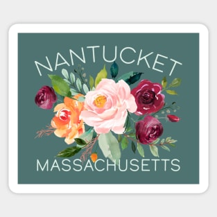 Cape Cod Massachusetts Floral Bouquet for Women Who Love Roses Sticker